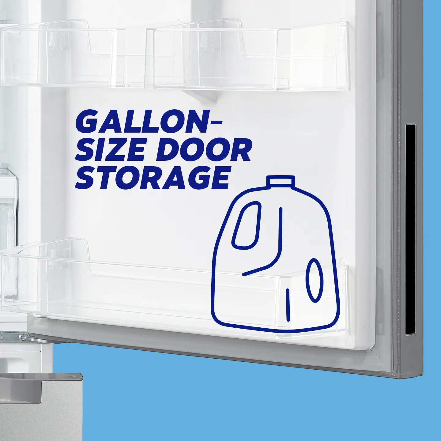 Gallon door storage